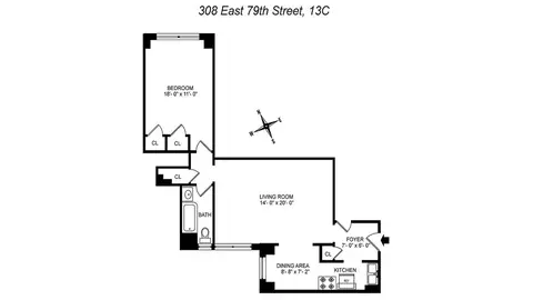 308 E 79th St #13C, New York, NY 10075