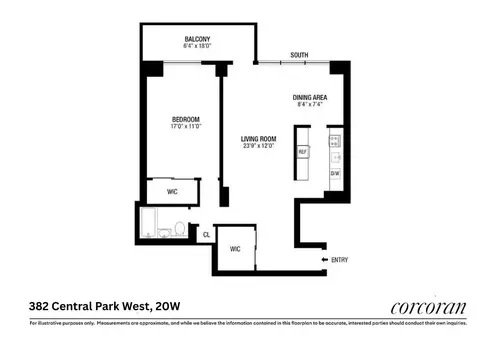 382 Central Park W #20W, New York, NY 10025