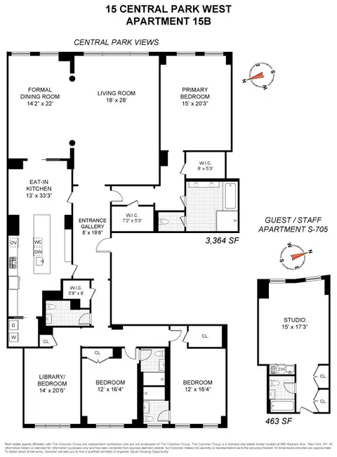 15 Central Park W #15B, New York, NY 10023