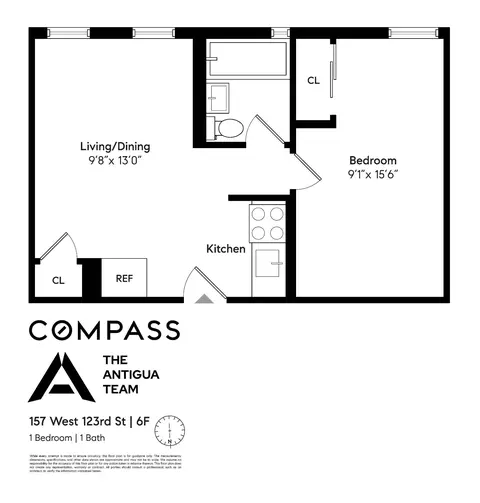 157 W 123rd St #5F, New York, NY 10027
