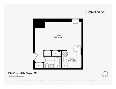 234 E 14th St #1F, New York, NY 10003