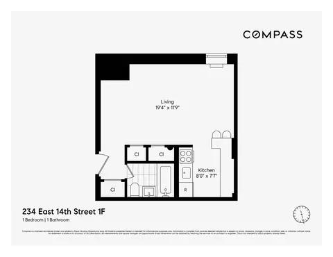 234 E 14th St #1F, New York, NY 10003