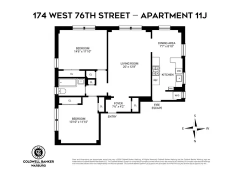 174 W 76th St #11J, New York, NY 10023