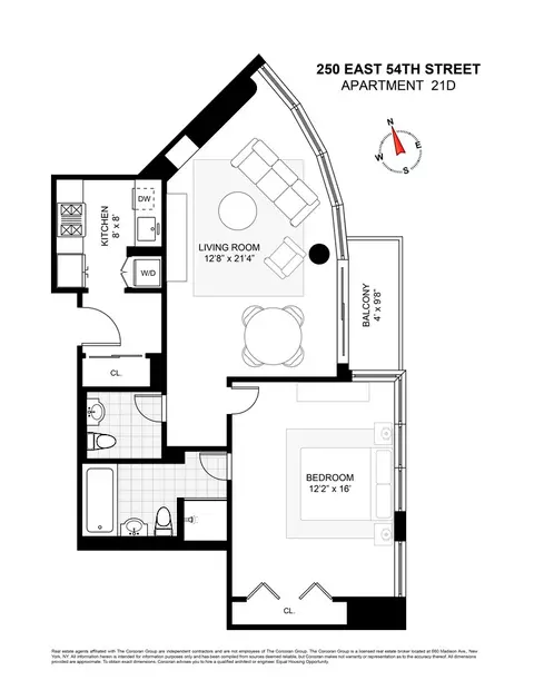 250 E 54th St #21D, New York, NY 10022