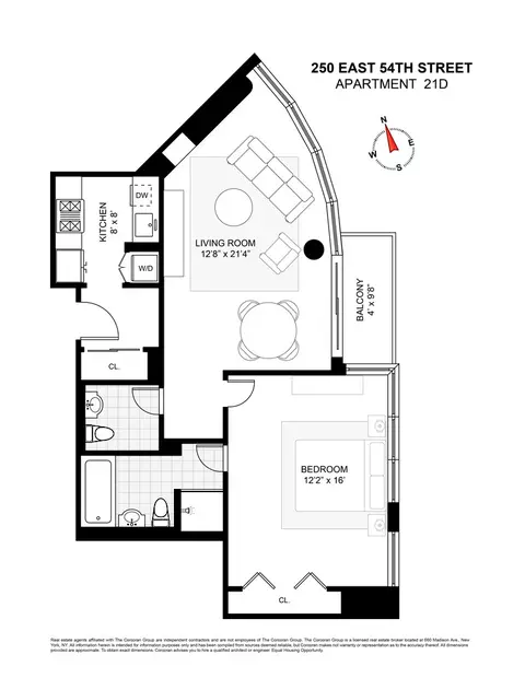 250 E 54th St #21D, New York, NY 10022