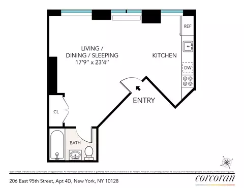 206 E 95th St #4D, New York, NY 10128