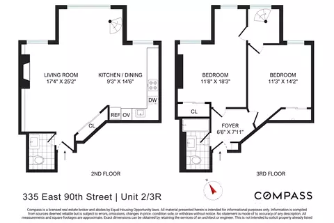 335 E 90th St #2/3R, New York, NY 10128