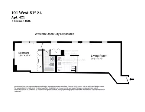 101 W 81st St #421, New York, NY 10024