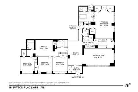 16 Sutton Pl #1A/1B, New York, NY 10022