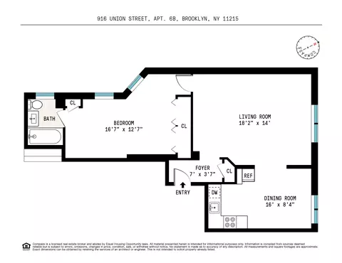 916 Union St #6B, Brooklyn, NY 11215