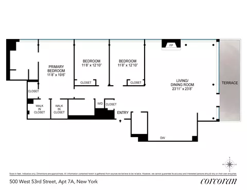 500 W 53rd St #7A, New York, NY 10019