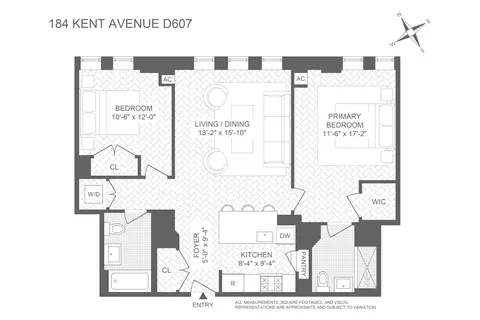 184 Kent Ave #D607, Brooklyn, NY 11249