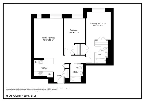 8 Vanderbilt Ave #3A, Brooklyn, NY 11205