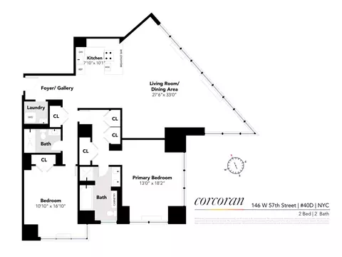 146 W 57th St #40D, New York, NY 10019