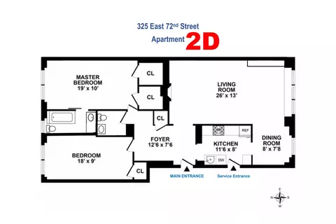 325 E 72nd St #2D, New York, NY 10021