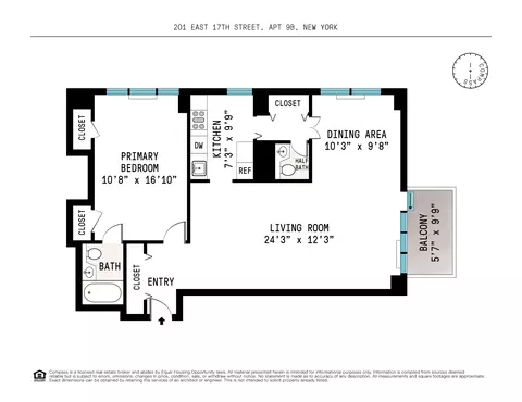 201 E 17th St #9B, New York, NY 10003