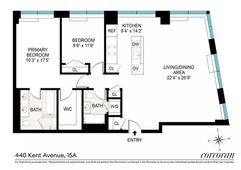 440 Kent Ave #15A, Brooklyn, NY 11249