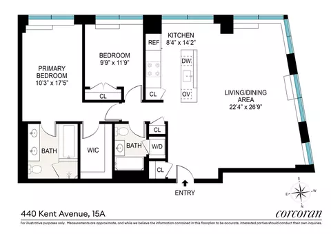 440 Kent Ave #15A, Brooklyn, NY 11249