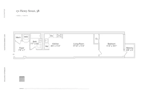 171 Henry St #3B, New York, NY 10002