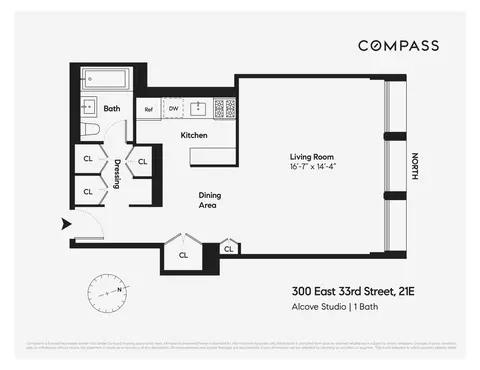 300 E 33rd St #21E, New York, NY 10016