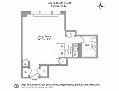 233 E 69th St #16F, New York, NY 10021