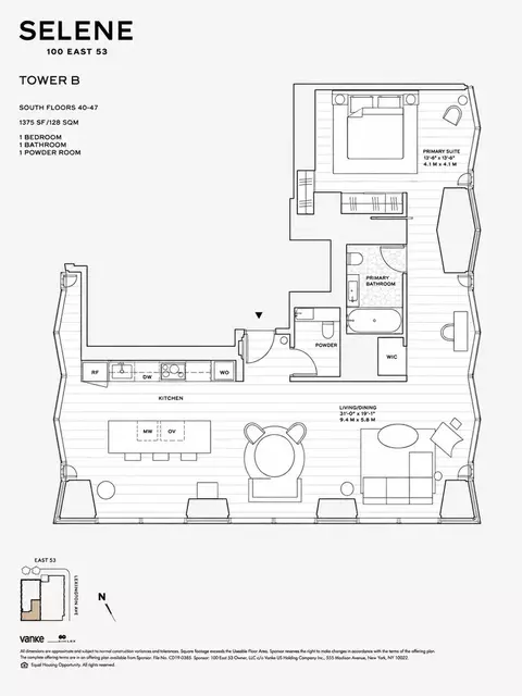 100 E 53rd St #45B, New York, NY 10022