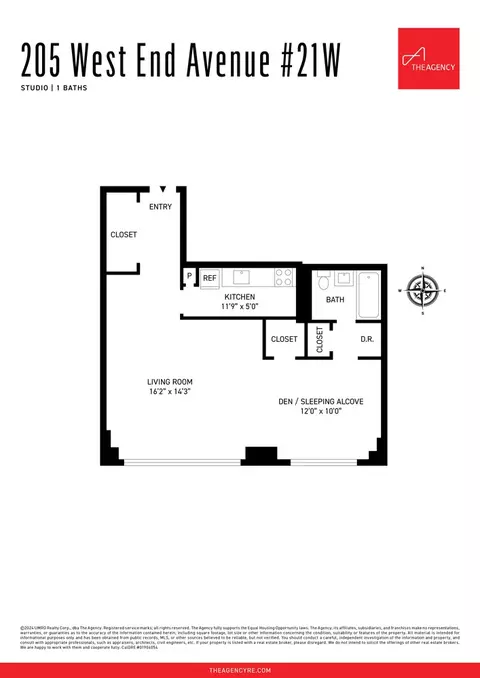 205 W End Ave #21W, New York, NY 10023