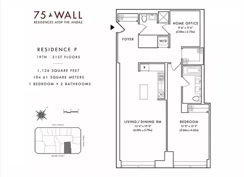 75 Wall St #20P, New York, NY 10005