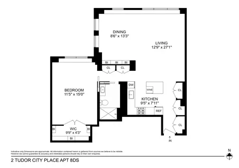 2 Tudor City Pl #8DS, New York, NY 10017
