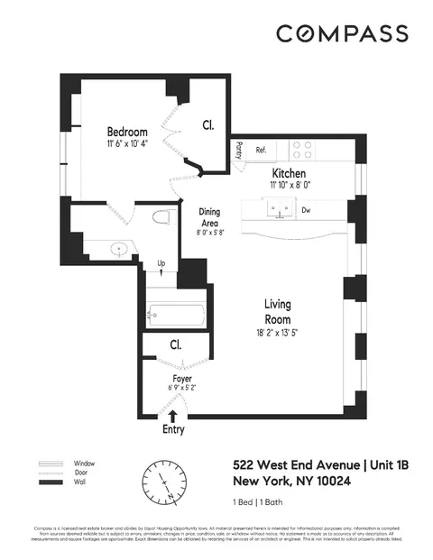 522 W End Ave #1B, New York, NY 10024