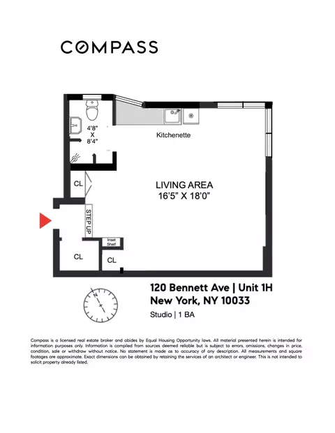120 Bennett Ave #1H, New York, NY 10033