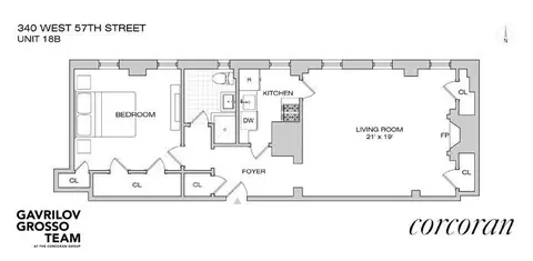 340 W 57th St #18B, New York, NY 10019
