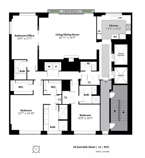 60 E 86th St #16, New York, NY 10028
