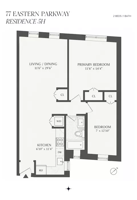 77 Eastern Pkwy #5H, Brooklyn, NY 11238