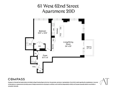 61 W 62nd St #20D, New York, NY 10023