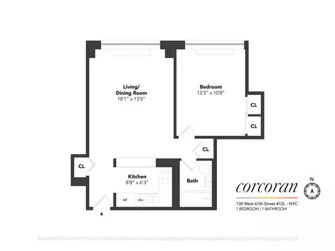 130 W 67th St #12L, New York, NY 10023