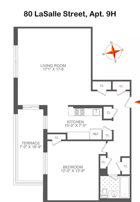 80 La Salle St #9H, New York, NY 10027