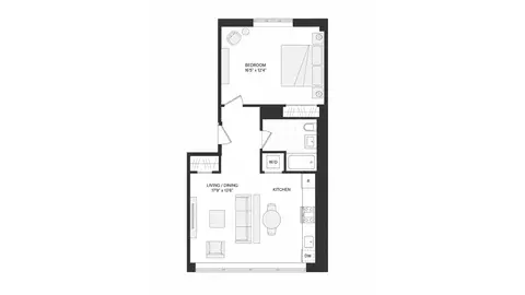 416 W 52nd St #317, New York, NY 10019