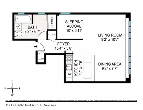 117 E 37th St #10C, New York, NY 10016