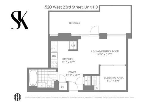 520 W 23rd St #11D, New York, NY 10011