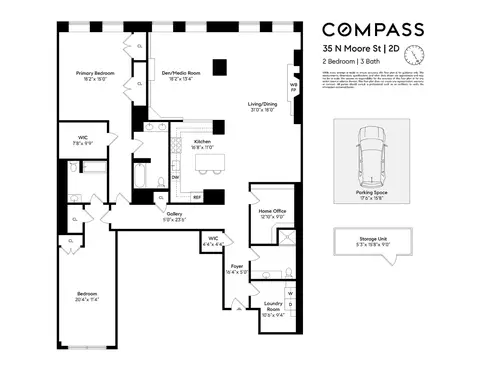 35 N Moore St #2D, New York, NY 10013