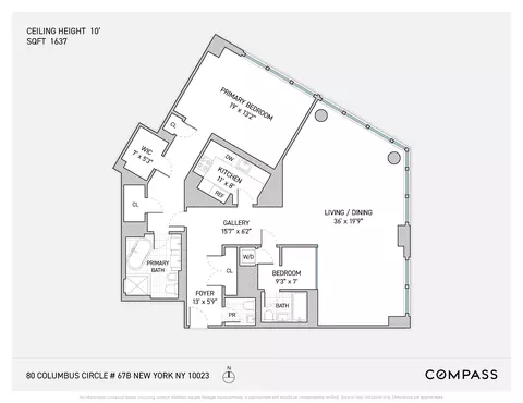 80 Columbus Cir #67B, New York City, NY 10019