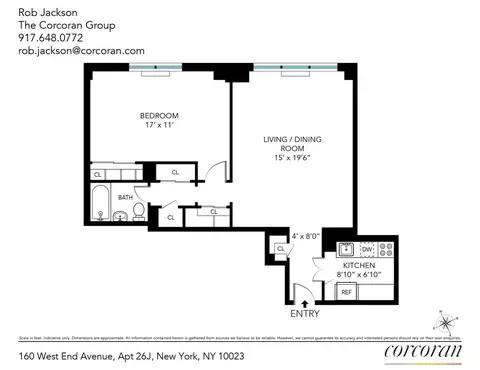 160 W End Ave #26J, New York, NY 10023