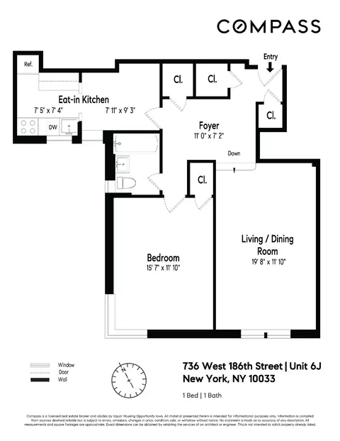 736 W 186th St #6J, New York, NY 10033