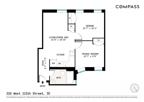 220 W 111th St #3C, New York, NY 10026