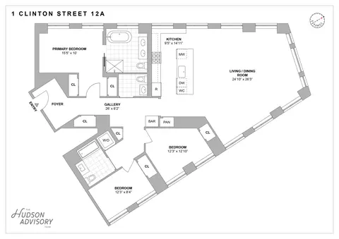 1 Clinton St #12A, Brooklyn, NY 11201