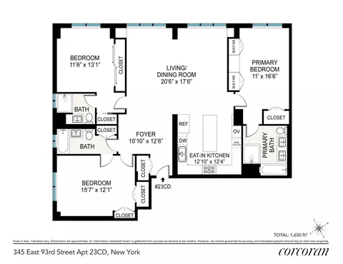 345 E 93rd St #23CD, New York, NY 10128