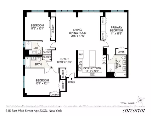 345 E 93rd St #23CD, New York, NY 10128