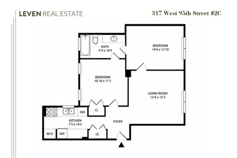 317 W 95th St #2C, New York, NY 10025