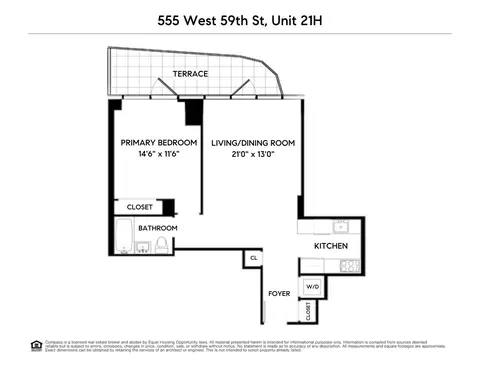 555 W 59th St #21H, New York, NY 10019